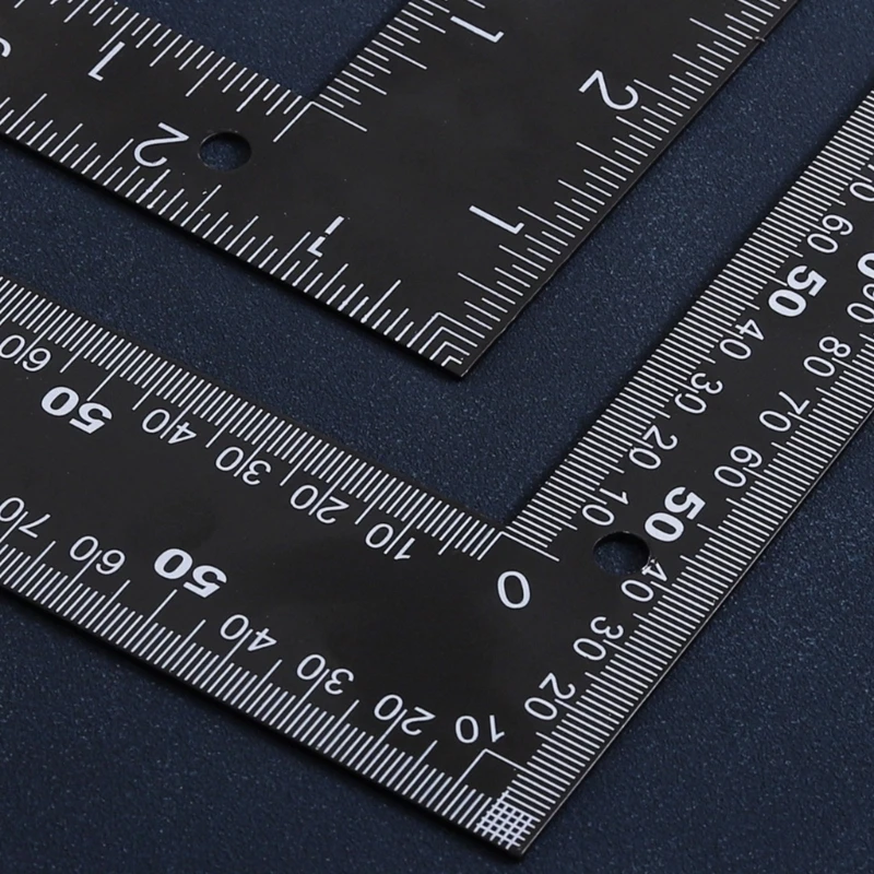 Stainless Steel L-Shaped Square Ruler – 4" X 6", Right Angle Tool For Carpentry, Woodworking, Framing