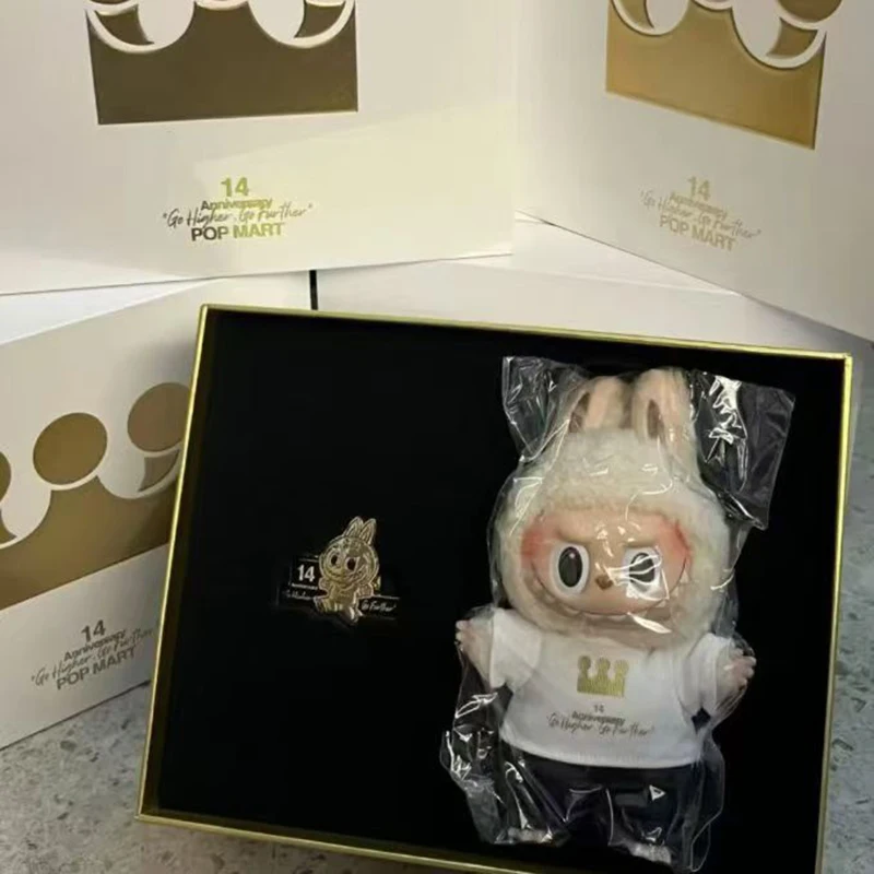 Popmart 14th Anniversary Employee Gift Box Labubu Vinyl Doll Doll