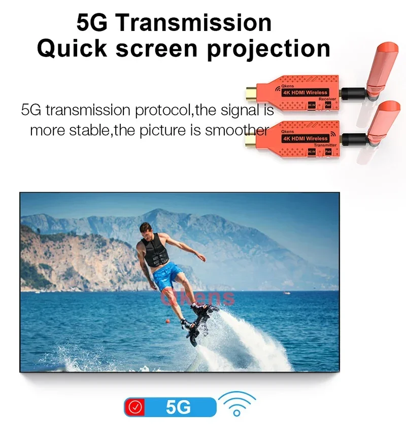 1080p 4K Wireless HDMI Extender Audio Video Transmitter Receiver Display Adapter