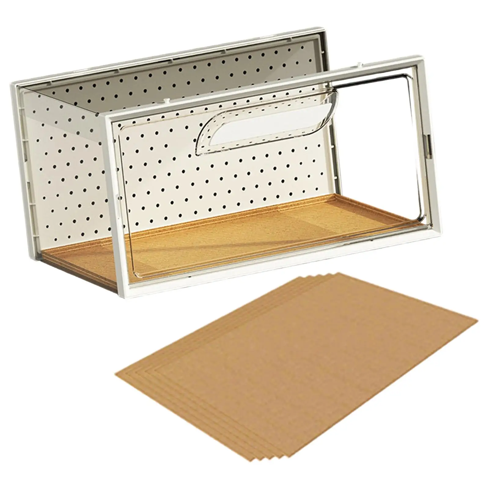 Reptile Terrarium, Breeding Tank, Breathable, Enclosure Cage, Reptile Feeding Box, Animal Habitat Cage for Geckos, Hamster Reptile Terrarium, Breeding Tank, Breathable, Enclosure Cage, Reptile Feeding Box, Animal Habitat Cage for Geckos, Hamster