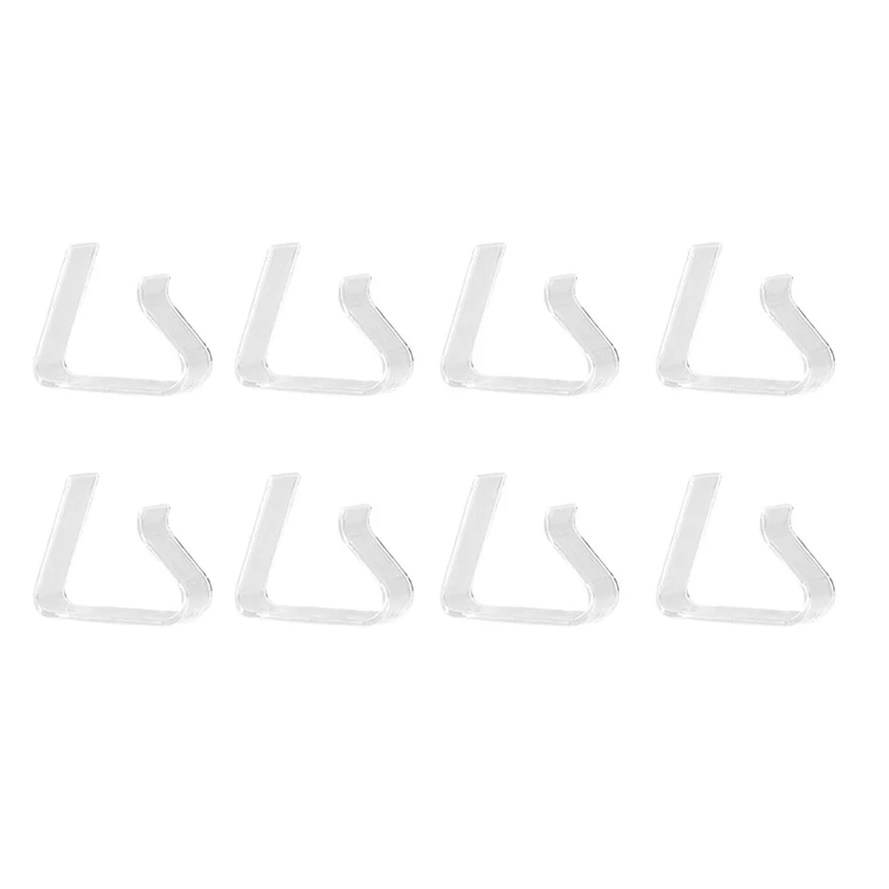 

8pcs Tablecloth Clips Plastic Picnic Table Cover Clamps For Restaurant Party Wedding Graduation Ceremony Outdoor Camping