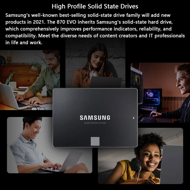 Samsung 870 EVO SATA III SSD 1TB 2.5” Internal Solid State Drive Upgrade PC or Laptop Memory and Storage for IT Pros Creators 3