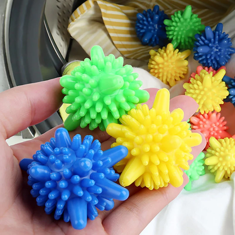 10Pcs/bag Laundry Ball For Household Cleaning Washing Machine Clothes Softener Silicone PVC Reusable Cleaning Ball laundry ball