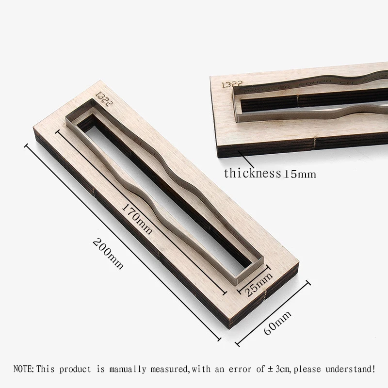 Description Picture 4 of itemYOMDID DIY Keychain Leather Die Cutter Japanese Blade Leather Template Handcraft Punching Mold Leather Embossing Tool Knife Mold