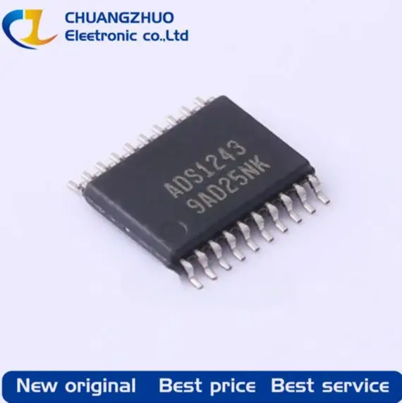 

1Pcs New original ADS1243IPWR ADS1243 24Bit 2.7V~5.25V 15Hz SPI TSSOP-20 Analog To Digital Converters