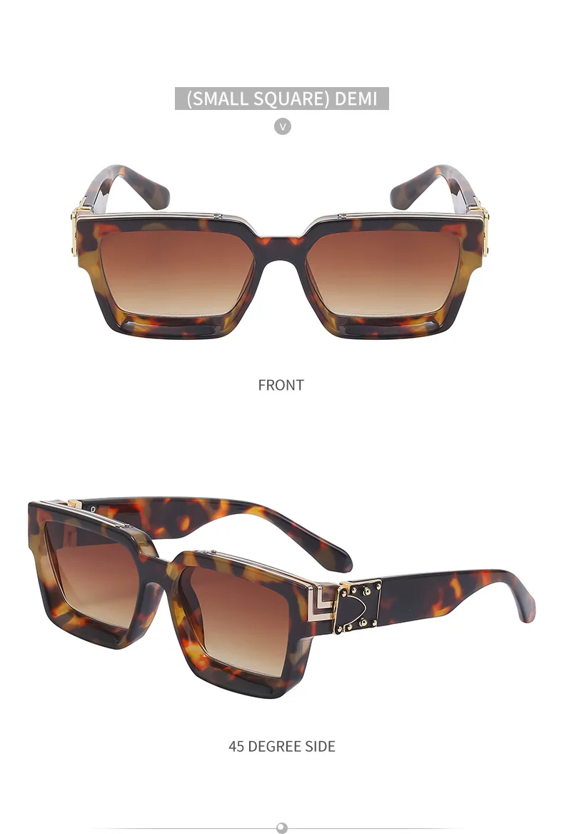 Millionaire Square Sglasses For Men Vintage  Sglasses Women Retro Shades Fashion Glasses Gafas De Sol Sonnenbrille_voghion.com