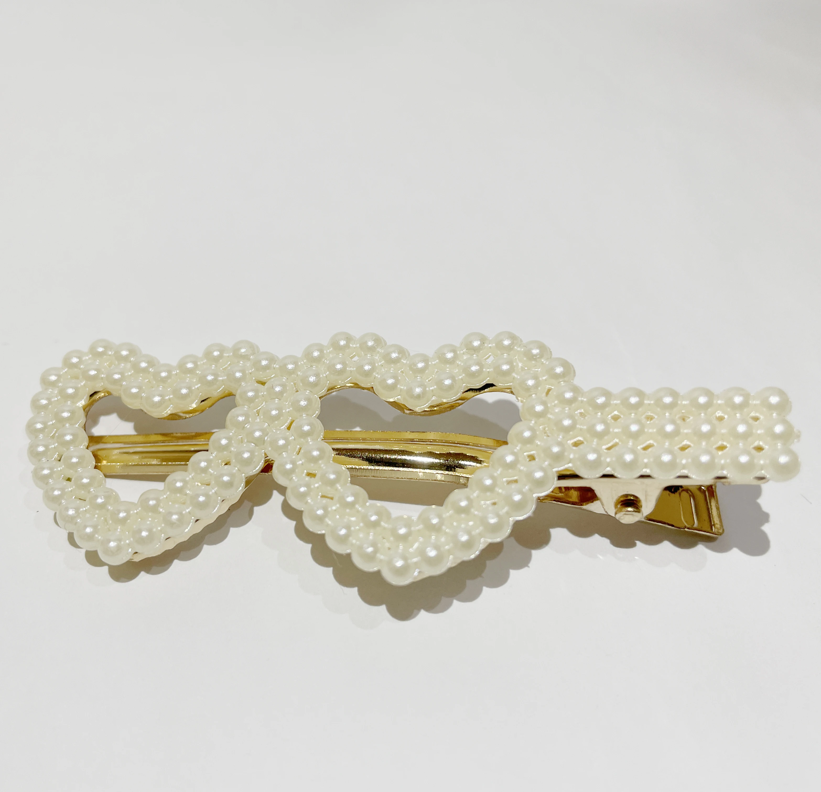 Set of 2pcs Pearl Hair Clips Pearls Hair Barrettes Sweet Japanese style