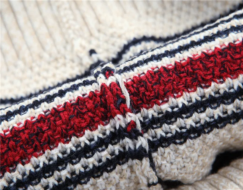 Striped Pullovers Sweater Men Tops Pull Vintage Big Size M-6XL 7XL Autumn Sweater Male Striped  Knit Jumper Clothing Casual