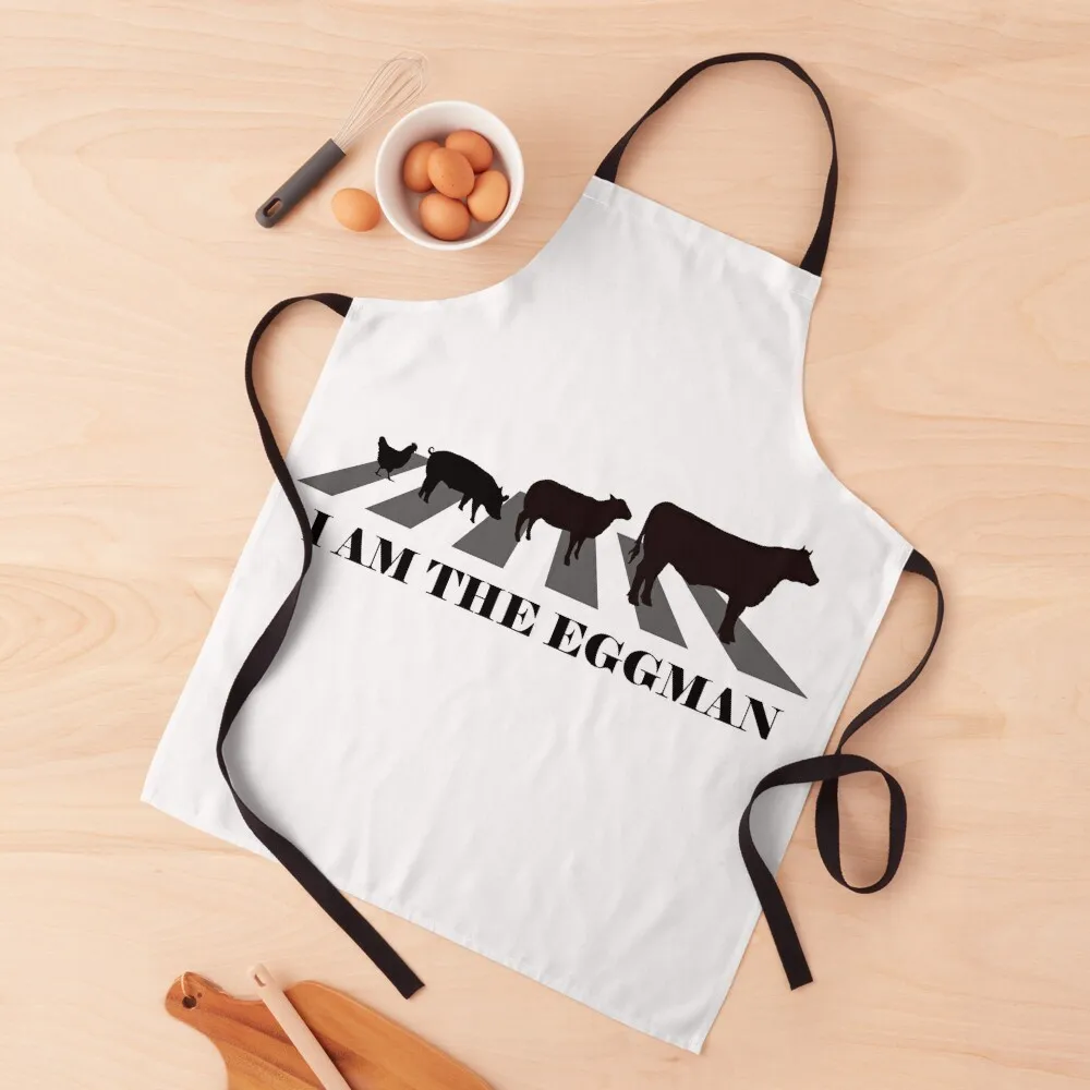 

BBQ - I am the Eggman Apron women's work Things For The Home Apron