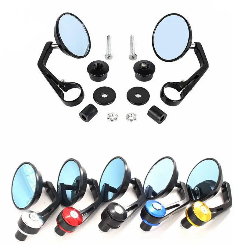 Per Vespa Sprint Primavera Gtv Gts Lt Lx 125 200 250 7/8 "22Mm Specchietti Retrovisori Rotondi Per Moto Specchietto Laterale Con Barra In Alluminio