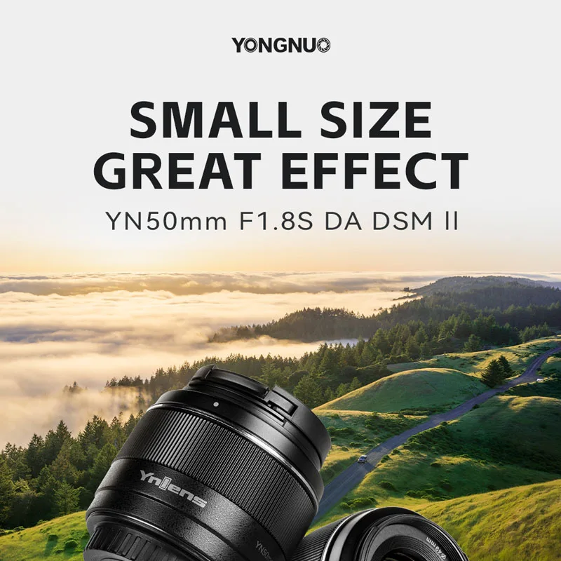 Yongnuo Yn50Mm F1.8S Da Dsm Ii Obiettivi Per Fotocamera Per Sony E-Mount Aps-C Frame Microcamera Player Prime Lens