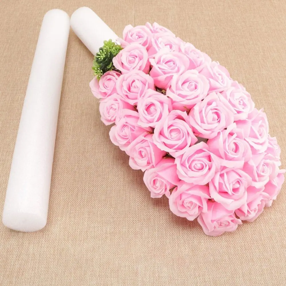 1Pcs Flower Arrangement Base Foam Strip Wedding Event Party Props DIY Sponge Stick 51*4cm Cylindrical Cotton Strip foam flower arrangement base