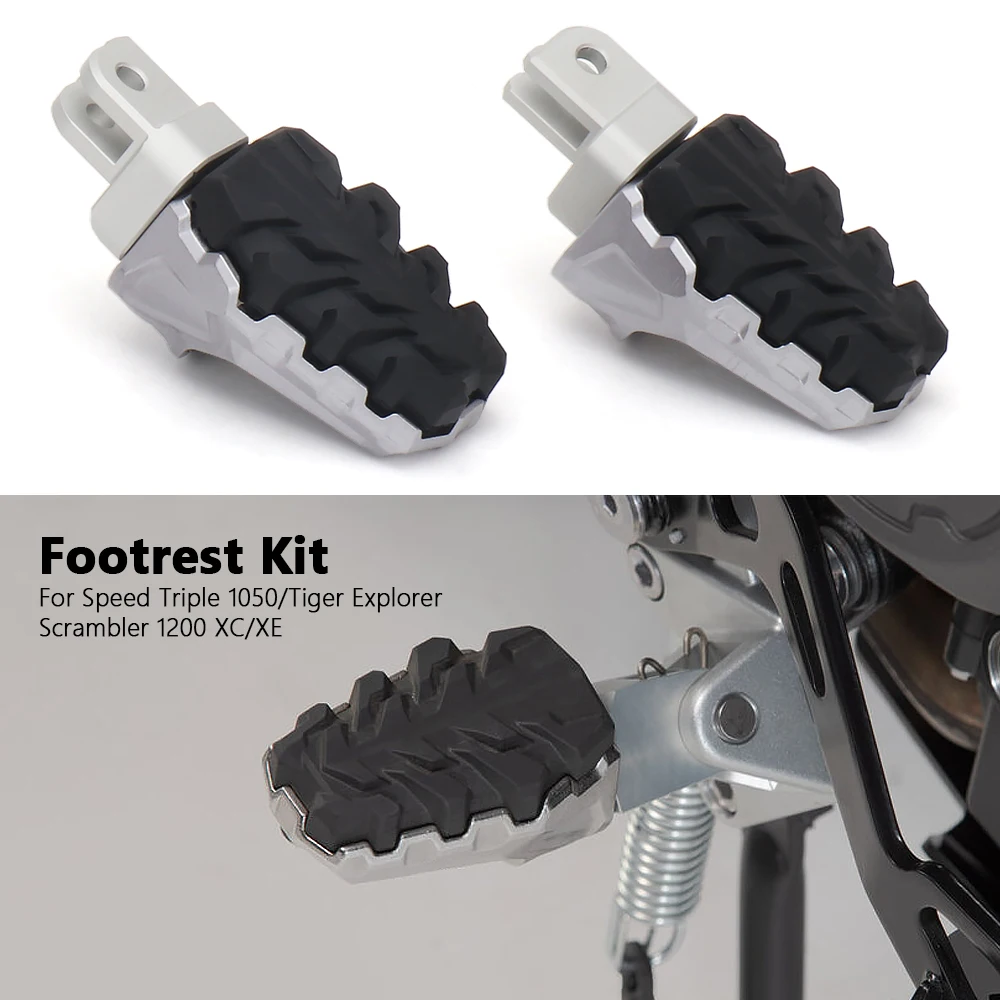 

Motorcycle Footrest Foot Peg Rest Pedals For Scrambler 1200 XE XC 18-24 Tiger Explorer XR XRX XRT XC XCA XCX Speed Triple 1050 R
