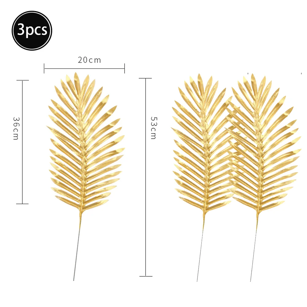 Künstlichen Grün Tropical Palm Blätter Brasilien Blatt Dschungel Safari Geburtstag Party Dekoration Hochzeit Home Decor Tabelle Gefälschte Pflanzen – Detail 17