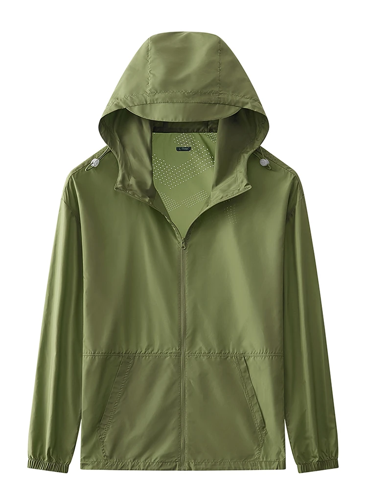 Summer Men Skin Coats UltrLight Outdoor Sun Protection UPF40+ UV Proof