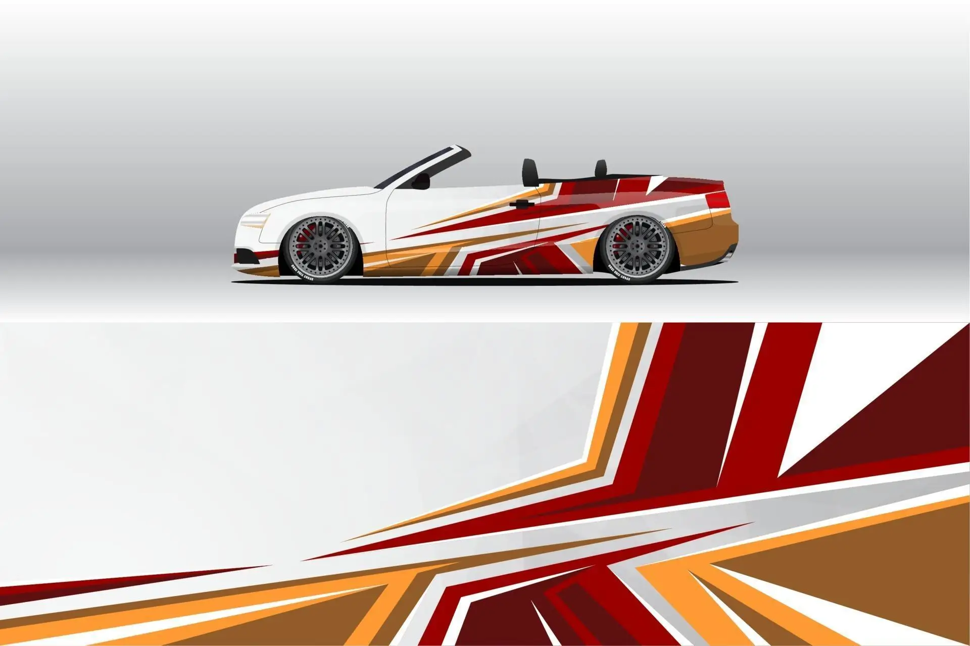 Bungkus Mobil Sport Kendaraan Mobil Livery Desain Latar Belakang Grafis  Mobil Balap Pembungkus Seluruh Tubuh Desain Geometris Stiker Decal 300*60Cm  - AliExpress