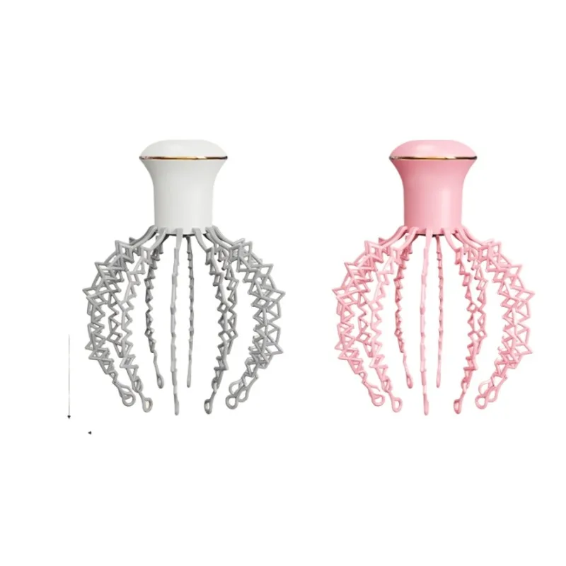 Electric Remote Octopus 12 Claw Head Massager Therapeutic Head Scratcher  Stress Relief Fatigue Blood Circulation Hair Massage