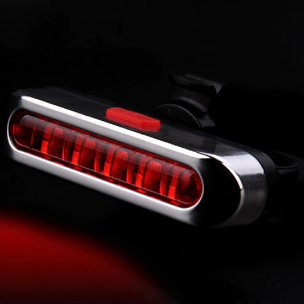 

Tail Light Bicycle Light Outdoor Sports Cycling USB Waterproof Charging Highlight Shockproof Spare Parts 1 Set