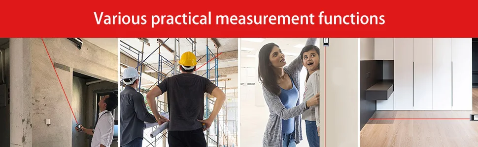 Mini Laser Tape Measure 40M Laser Distance Meter High Accuracy Roulette Multiple