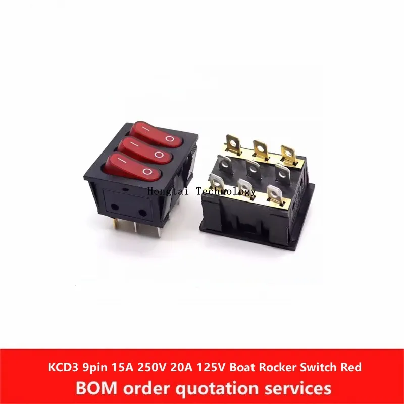 KCD32-speed9-pin15A250V20A125VBoatRockerSwitchPushbuttonRedLED3-LinkPowerSwitch3-in-1CombinationRockerSwitch-AliExpress502