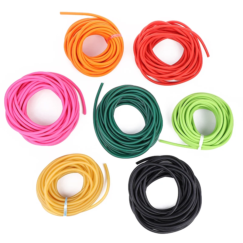 Durable Black Rubber Hunting Slingshot Band, 3mm ID x 6mm OD