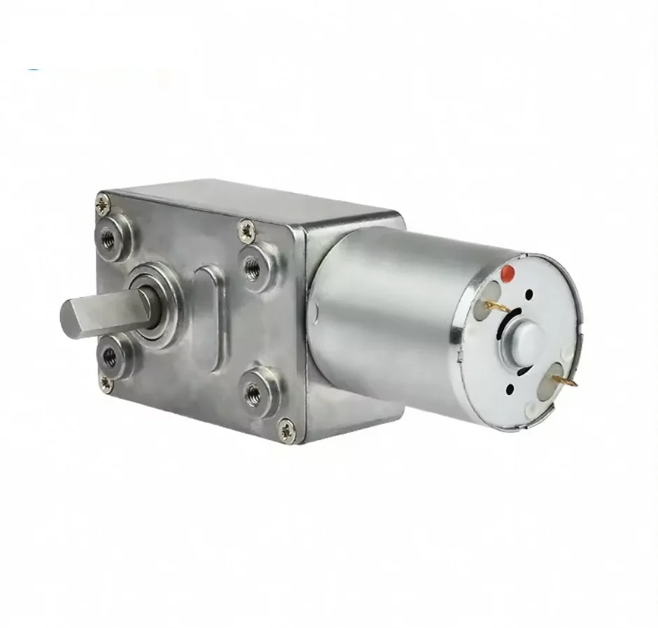 JGY370 JGY-370 1-210 RPM 12 V 24V 인코더 포함 미니 전기 6V 90도 기어박스 직각 12v DC 웜기어 모터