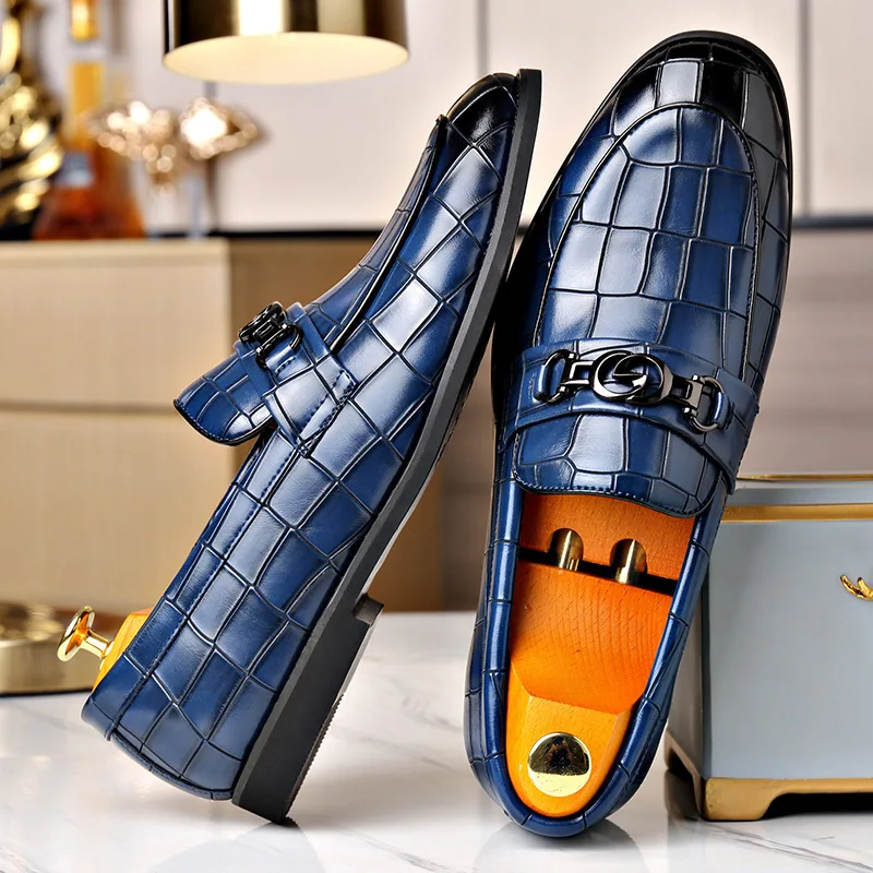Men's Formal Shoes Casual Shoes Business Formal British Luxury Men's Leather Low Heel Fashion