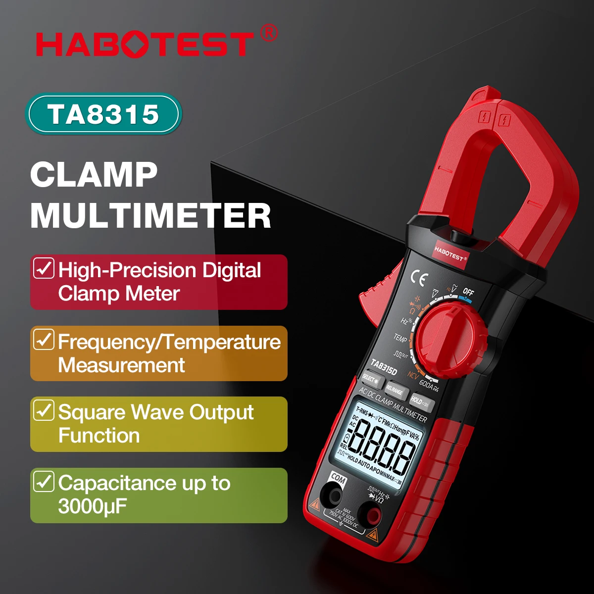 

Цифровой мультиметр HABOTEST TA8315, 1000 в, а