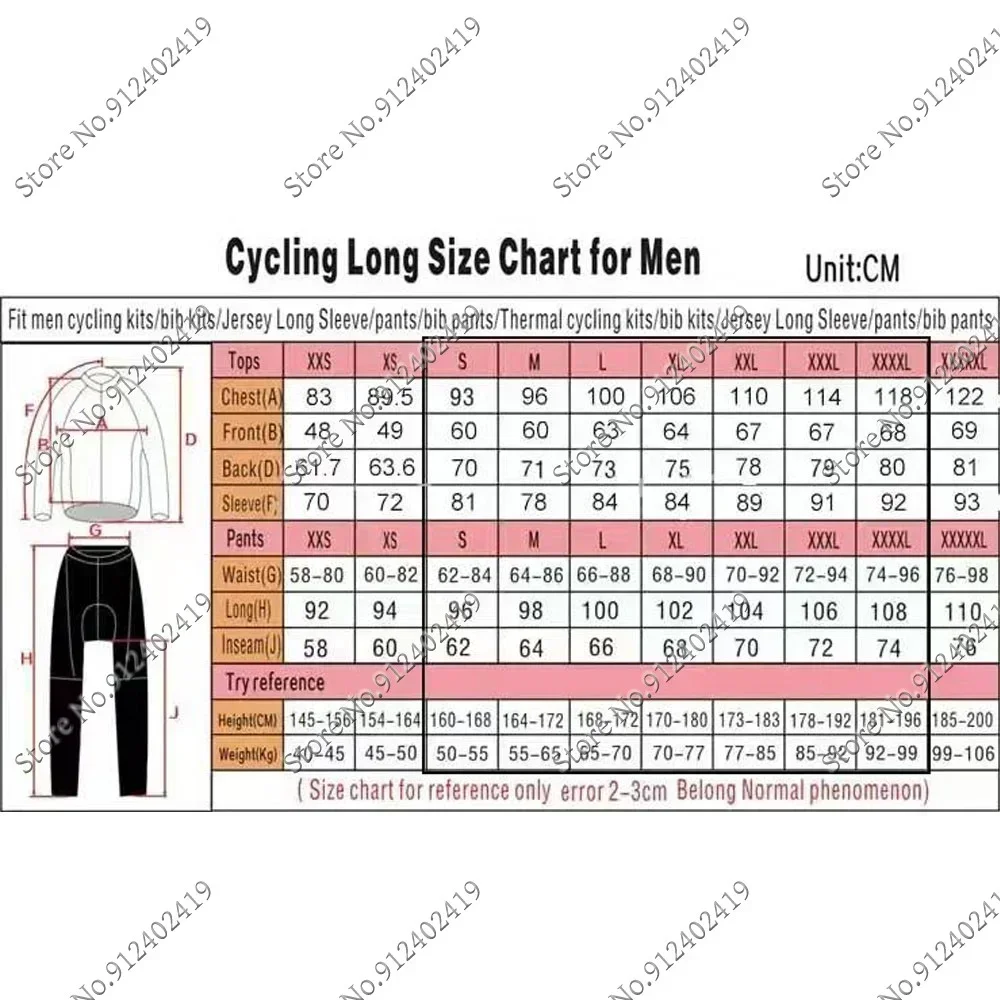 Description Picture 2 of item2024 DSMFUL Team Cycling Jersey Set Long Sleeve Blue Winter Netherlands Clothing Bike Thermal Jacket Suit Pants MTB Maillot Ropa