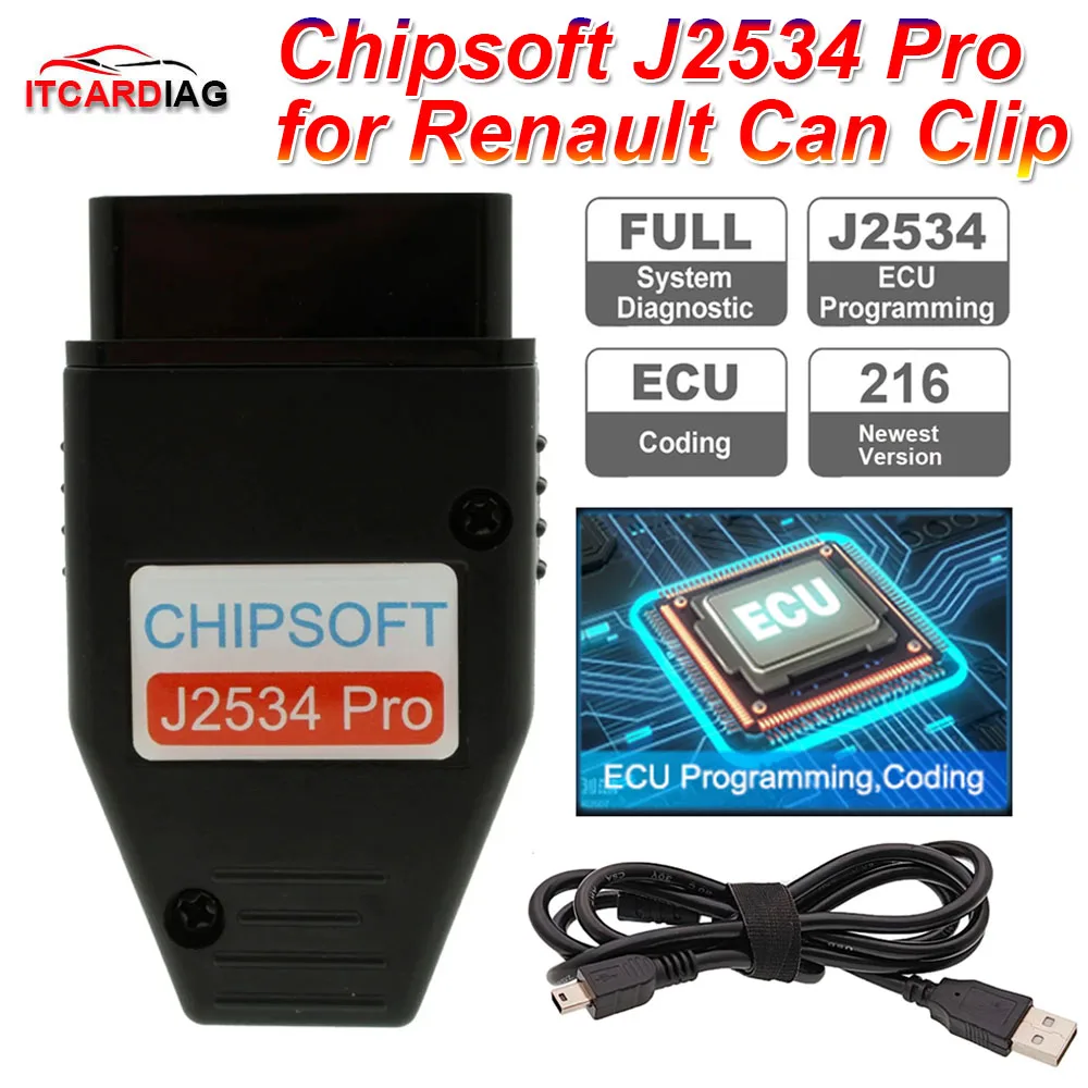 ChipsoftJ2534ProforRenaultCanClipV216J2534PassthruScanner