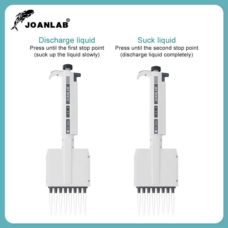 Multichannel Pipette Chemical Lab Equipment Digital Adjustable Micropipette Laboratory 8 Channels 12 Channels JOANLAB