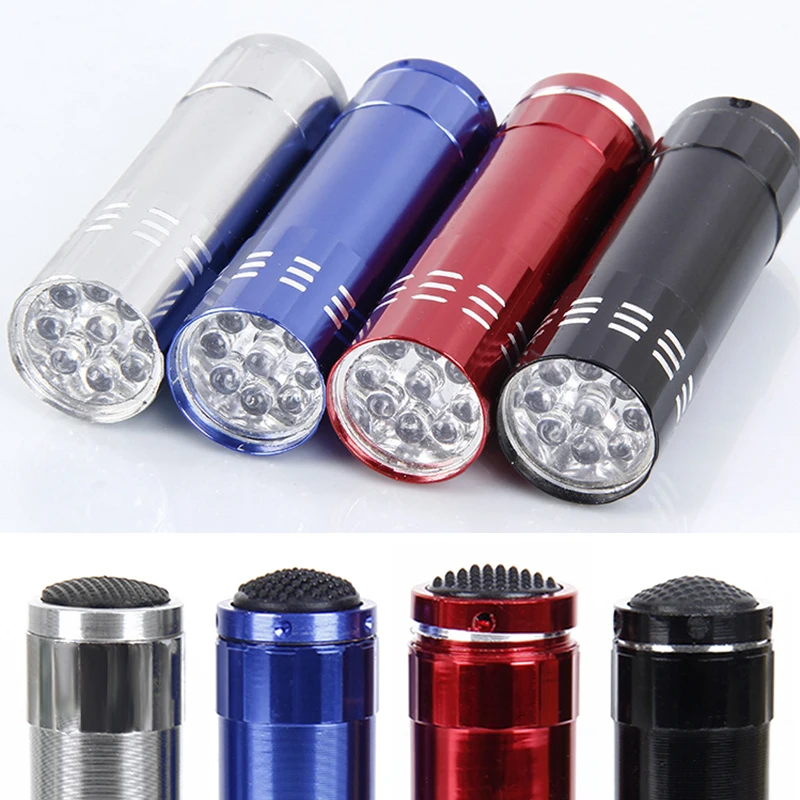 UV Light Torch Lamp Super Mini 9 LED Flashlight Ultraviolet Light Nail