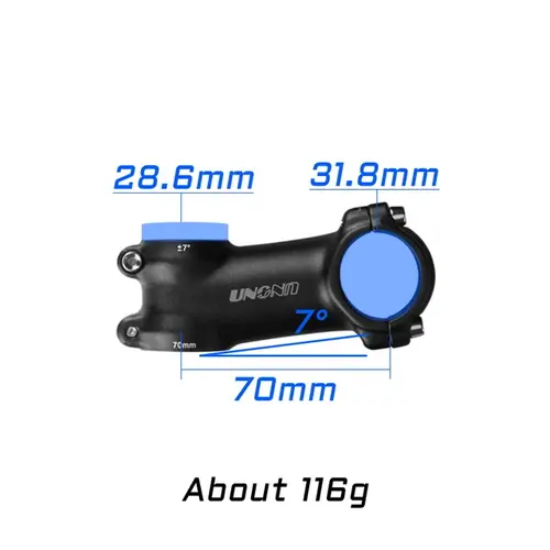UNO MTB Bike Stem -7 17 35 Degree Ultralight Aluminum Alloy 31.8mm 60 70 80 90 100 110 120 130mm Road Bicycle Stem King Alloy - Image 23