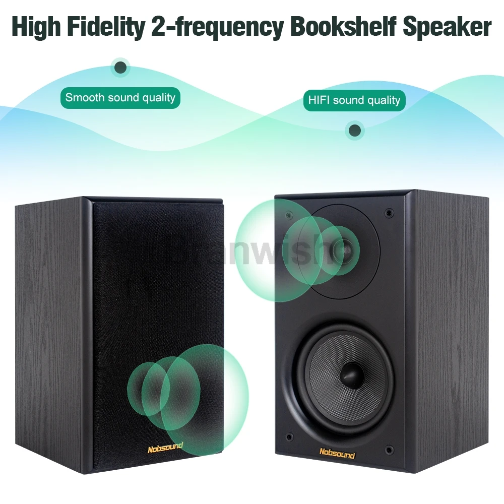 6.5 Inch Desktop Two-Way NS2000MKII Speaker High Power HiFi Audio Speaker Passive Surround Home Theater Bookshelf 100W