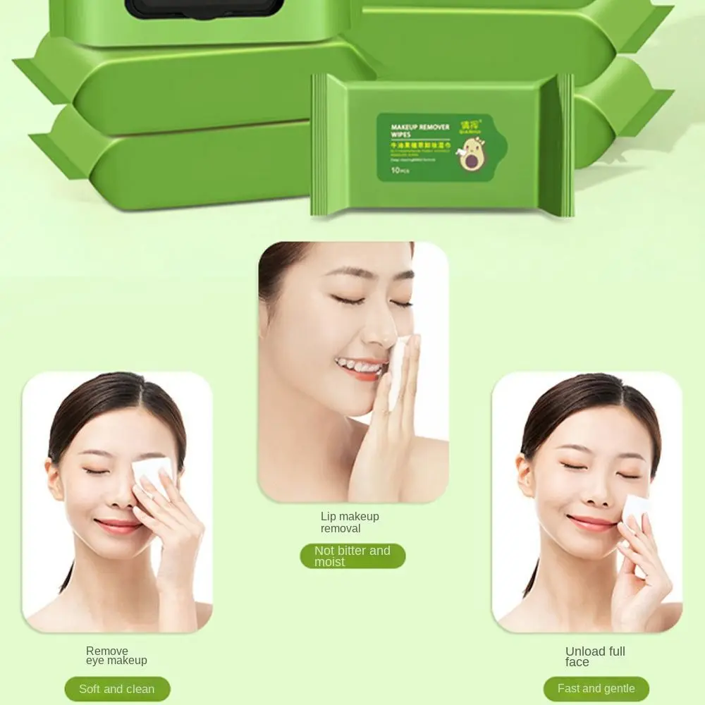 12/60/80PCS 소프트 메이크업 리무벌 와이프 코튼 페이스 클리너 일회용 코튼 와이프 도구 마이크로파이버 페이셜 클렌징 웻 와이프