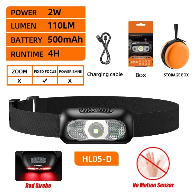 SUPERFIRE Mini Rechargeable Powerful