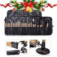 Gift Bag Of  24 pcs Makeup Brush Sets Professional Cosmetics Brushes Eyebrow Powder Foundation Shadows Pinceaux Make Up Tools 1