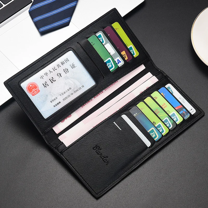 Men's thin trendy wallet wallet, youth student wallet, horizontal short wallet