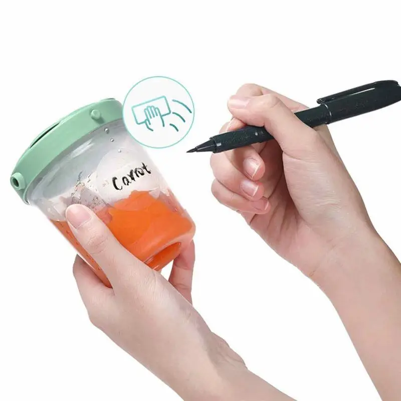 Baby Food Storage Containers 3pcs Stackable Set With Lid Reusable Food Container Freezer Microwave Dishwasher Infant Storage Box