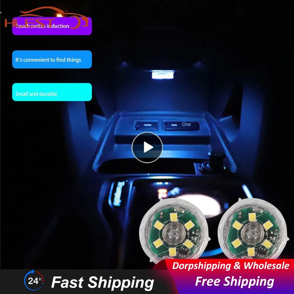 New Universal Car Mini Led Touch Switch Light Led Touch Sensor Book Lights Lampade Di Emergenza Rotonde Lampada Ambientale Per Interni Auto