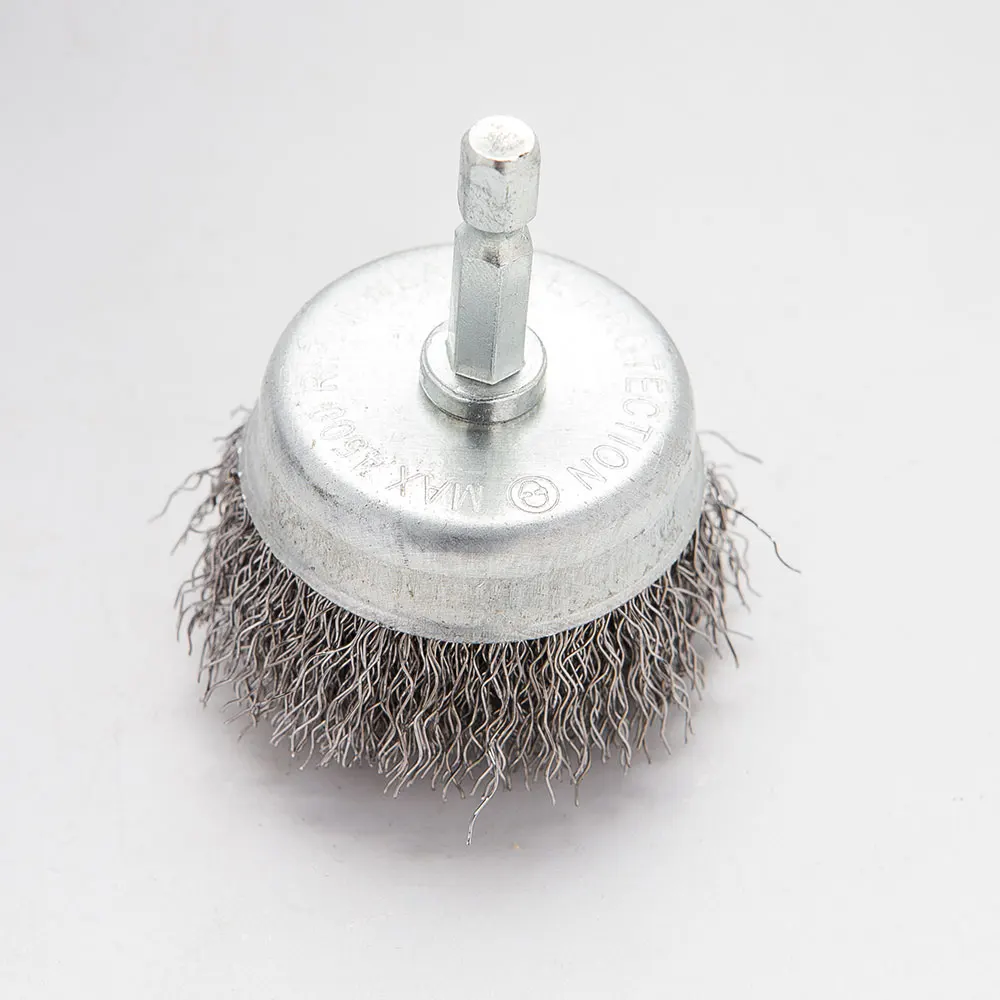 Wire Brush for Drill Wire Wheel Brush Cup Set Drill for 1/4 Inch Arbor Cleaning Rust Stripping Hexagonal drill wire brush
