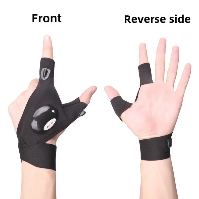 LED Flashlight Gloves Gifts for Men Father Boyfriend Husband Unique Cool Gadget Tools for Camping Repairing Hands-Free Lights 4