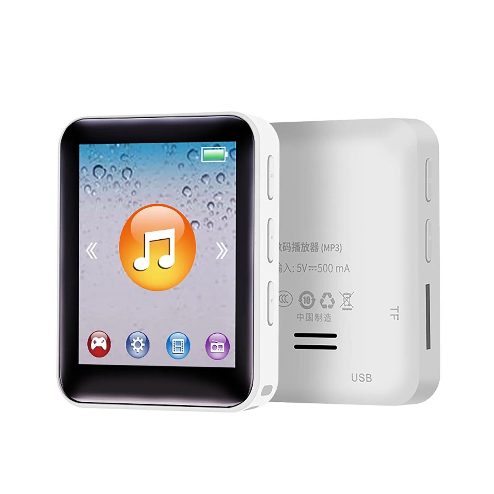 MP3 Music Player Mini MP3 1.77 Inch Touch Screen MP3 Player Support FM Radio Recording E-book Fashion Sports Student Walkman 