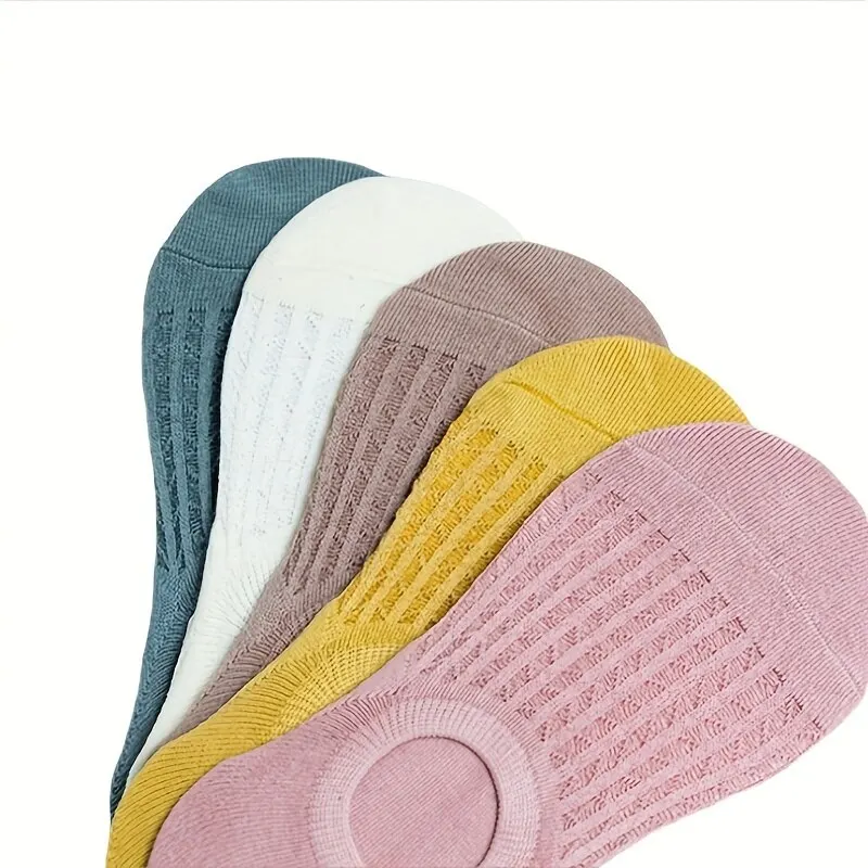 Woman Socks 5 Pairs Invisible Mesh Socks Comfy Breathable Low Cut Ankle Socks Women's Stockings & Hosiery