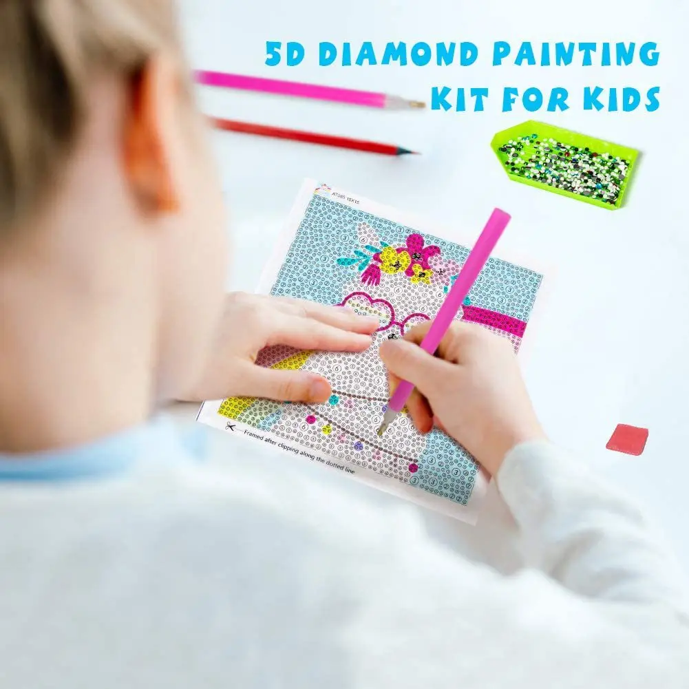 5D Diamond Painting Kits for Kids and Adults, Cartoon Diamond Art, Small  Kits, Mosaic Diamond Dots, Gem, Art Crafts