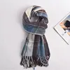 Scarf Female Winter Korean Version With British Classic Checker Thickened Students Autumn Winter Male Neck Soft Warm Wrap Shawls 6