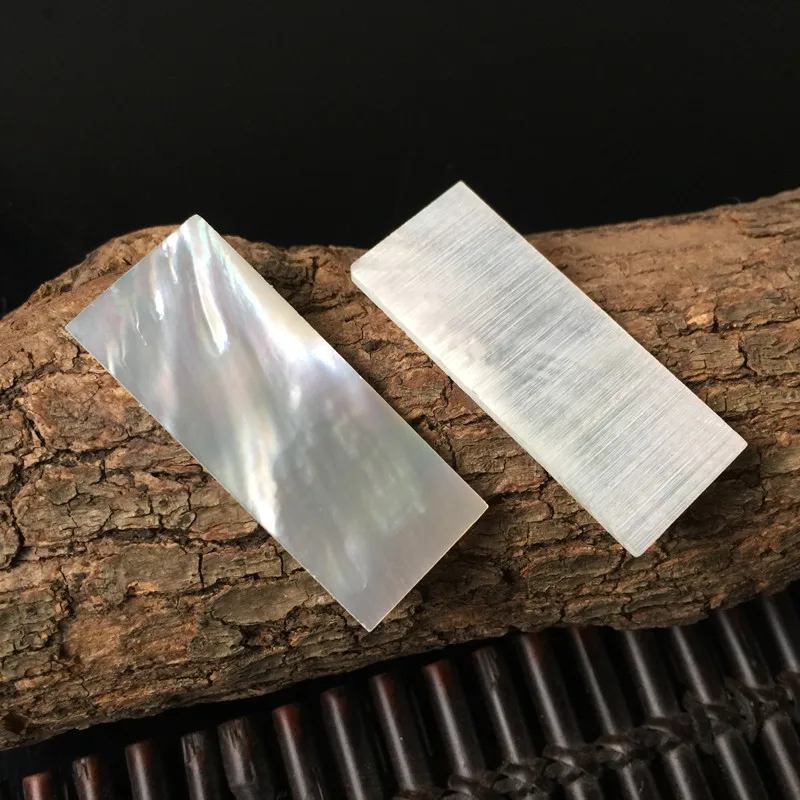 Natural Shell Ornaments 5pcs 50mm/20mm/1.5mm White Natural Mother Of Pearl Shell Slice For Musical Instrument Accessories And Wood Inlay Carved Material