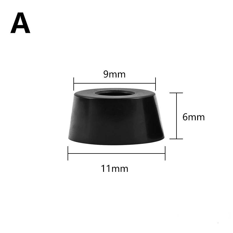 Description Picture 3 of item8pcs Speaker Cabinet Furniture Chair Table Box Conical Rubber Foot Pad stainless steel Stand Shock Absorber Skid Resistance
