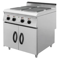 Commercial Kitchen Equipment 4 Burner Electric Flat Hot Cooking Range Plate 1
