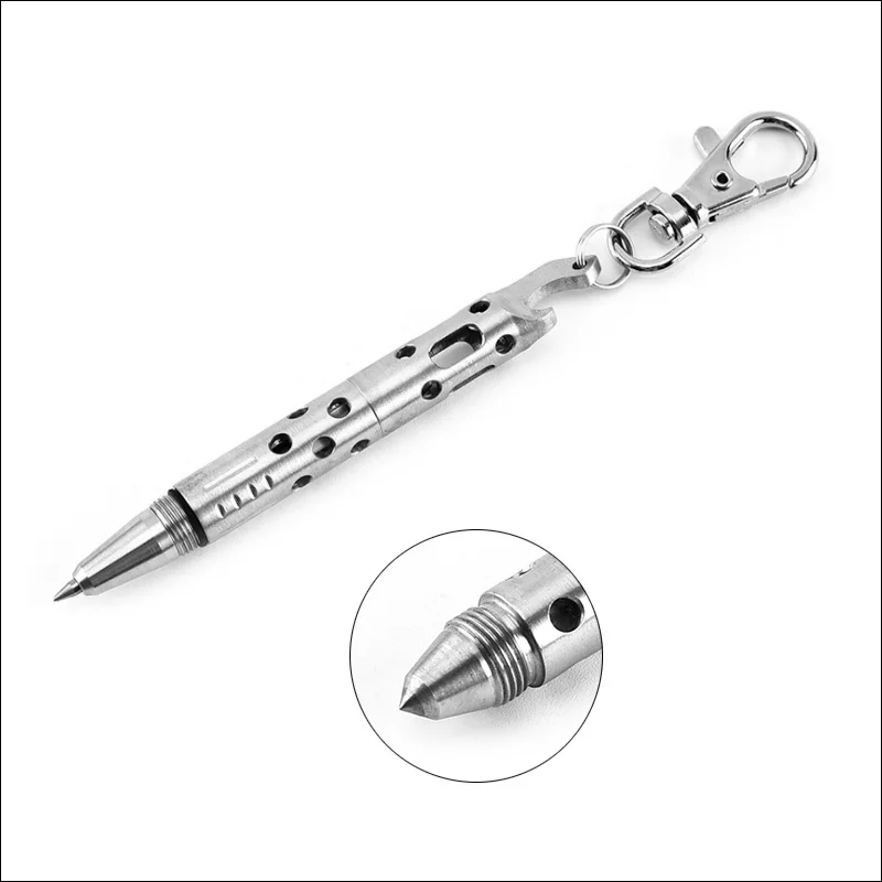 NEW Multifunction pen Mini Pocket-size Metal Ballpoint Pen writing pen self-defense outdoor portable
